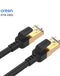 Venta al por mayor de Cable Ethernet CAT8 de la marca Onten en color negro de 1 metro en Guatemala.