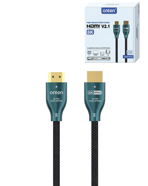 Compra cables HDMI V2.1 (8K 60Hz / 4K 144Hz) de 5 pies en Guatemala para disfrutar de la mejor calidad de imagen en tus dispositivos.