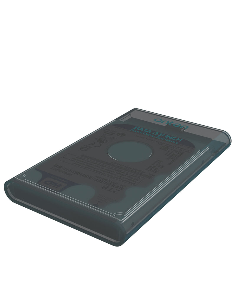 Encuentra la caja HDD 2.5 de la marca Onten para reparaciones de discos duros en Guatemala.