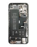 Tapa trasera con batería para iPhone 11 Pro en Guatemala, disponible en color plateado, ideal para reparaciones en talleres especializados.