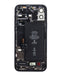 Tapa trasera iPhone 12 con batería preinstalada y componentes pequeños disponible en Guatemala para reparaciones de iPhone.