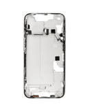Reparación de marco medio iPhone 14 blanco en Guatemala.