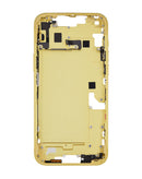 Encuentra el marco intermedio original en color amarillo para iPhone 14 Plus en Guatemala, ideal para reparaciones y vendido por mayoristas de partes OEM.