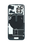 Encuentra tapa trasera original con marco y carga NFC inalámbrica para iPhone 15 en Guatemala, mayorista de accesorios con MagSafe y cable flex incluido.