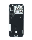 Encuentra tapa trasera original con marco y flex cable NFC para iPhone 16 Pro Max en Guatemala con carga inalámbrica y imán MagSafe.