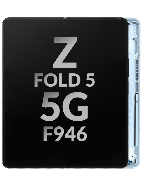 Encuentra pantalla OLED con marco Galaxy Z Fold 5 F946 (ICE BLUE) para reparaciones en Guatemala.