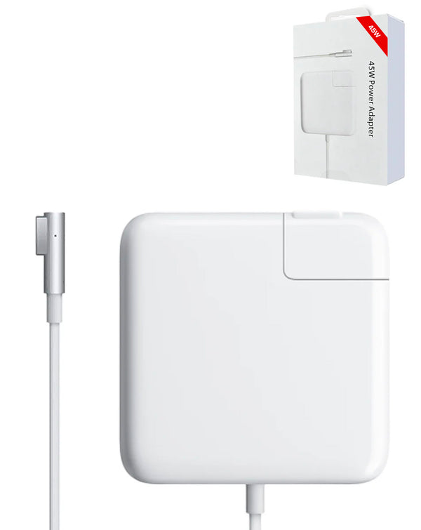 Encuentra el Adaptador de carga 45W (L-Style) para Apple en Guatemala, repáralo en talleres especializados como SlowBack.