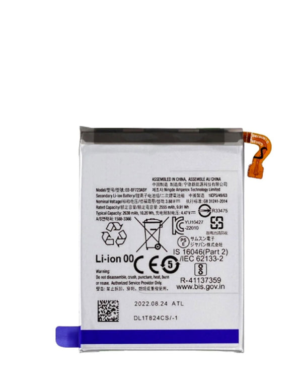 Venta al por mayor de baterías originales Samsung Galaxy Z Flip 4 F721 en Guatemala con SOH 85% y más, ideales para reparaciones en talleres especializados.