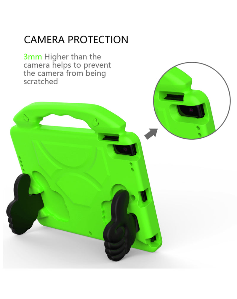 Funda portátil con soporte para niños en Guatemala, ideal para proteger el iPad de los más pequeños.