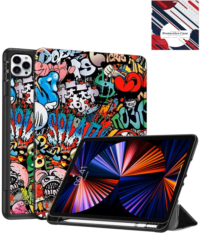 Encuentra el Case de diseño old style notebook graffiti para iPad Air 13 2024 y Pro 12.9 en Guatemala con SlowBack.