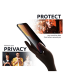 Protector de pantalla de vidrio templado Privacy para iPhone 13/13 Pro/14/16e en Guatemala, compra al por mayor en tiendas de accesorios o talleres de reparación.