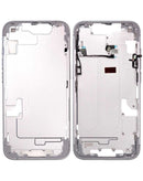 Encuentra el Marco Medio con Piezas Pequeñas para iPhone 14 (Púrpura) en Guatemala, ideal para reparaciones de mayorista en talleres especializados.