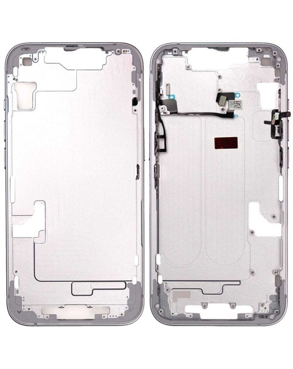 Encuentra el Marco Medio con Piezas Pequeñas para iPhone 14 (Púrpura) en Guatemala, ideal para reparaciones de mayorista en talleres especializados.