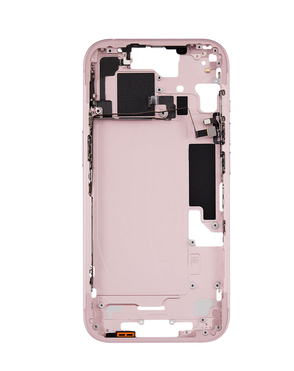 Encuentra el marco medio con piezas pequeñas para iPhone 15 en Guatemala en nuestros talleres de reparación con servicio mayorista de piezas para iPhone.