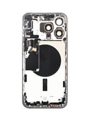 Encuentra la tapa trasera con componentes preinstalados para iPhone 15 Pro Max en Guatemala, ideal para reparaciones en talleres especializados.