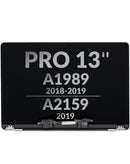 Venta de Pantalla OEM Plateado para MacBook Pro 13 (A1989 / Late 2018 / Early 2019)(A2159 / Mid 2019) en Guatemala para reparaciones de laptops.