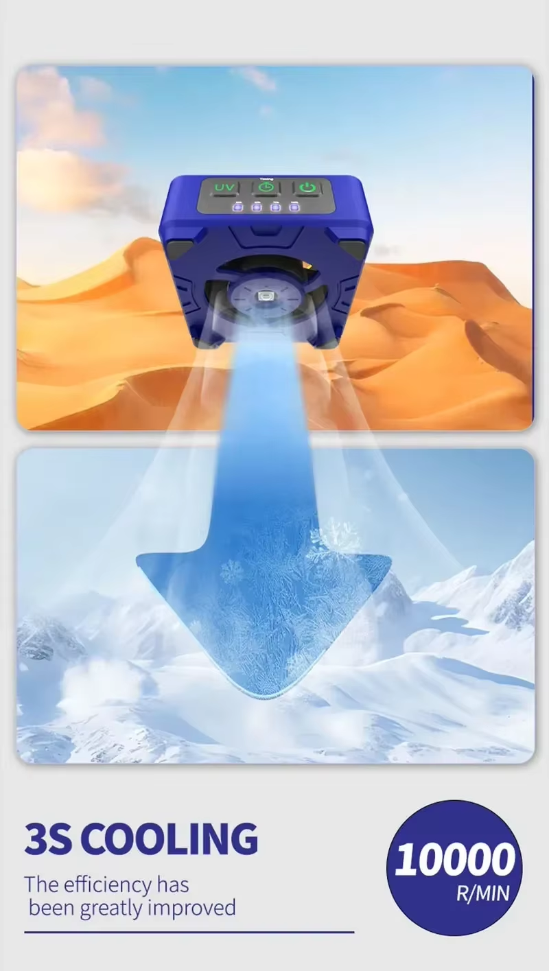 Ventilador con enfriamiento y curado UV Mechanic 3W 3 en 1