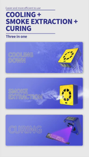 Ventilador con enfriamiento y curado UV Mechanic 3W 3 en 1