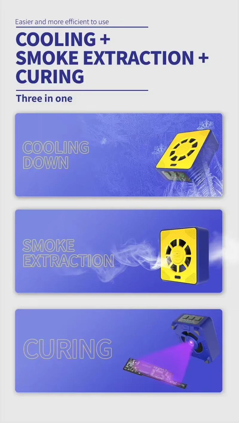 Ventilador con enfriamiento y curado UV Mechanic 3W 3 en 1