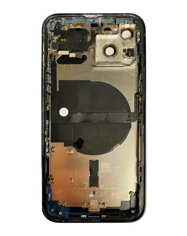Encuentra tapas traseras con componentes preinstalados para iPhone 13 en Guatemala en nuestro taller de reparaciones.