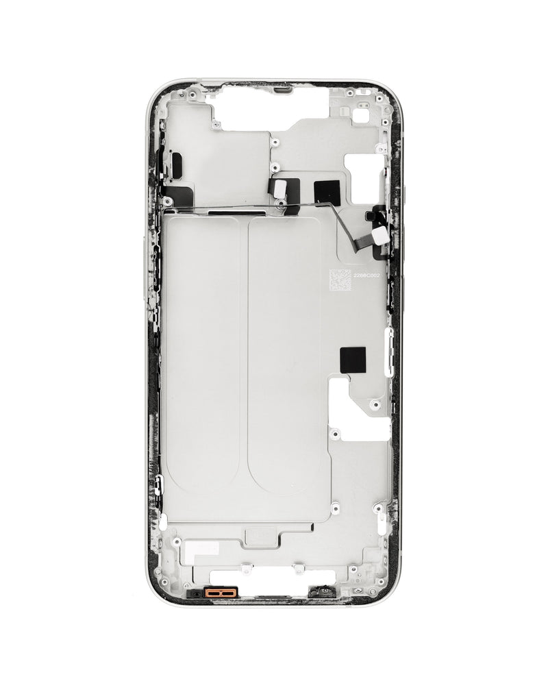 Compra el Marco medio color blanco OEM para iPhone 14 en Guatemala, ideal para reparaciones de calidad.