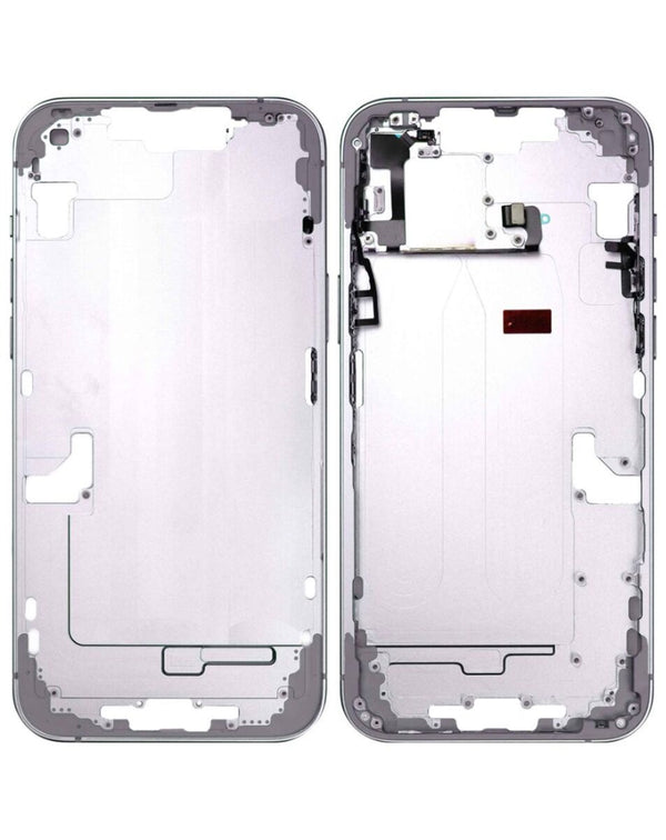 Encuentra el marco intermedio con piezas pequeñas originales para iPhone 14 Plus en Guatemala, somos tu tienda de reparaciones de confianza.