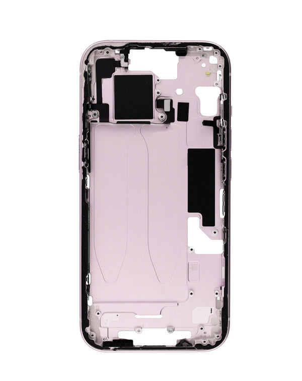 Reparación de marco medio de iPhone 15 de color rosa en Guatemala - Encuentra los mejores precios en partes y reparaciones de iPhone en talleres especializados en Guatemala.
