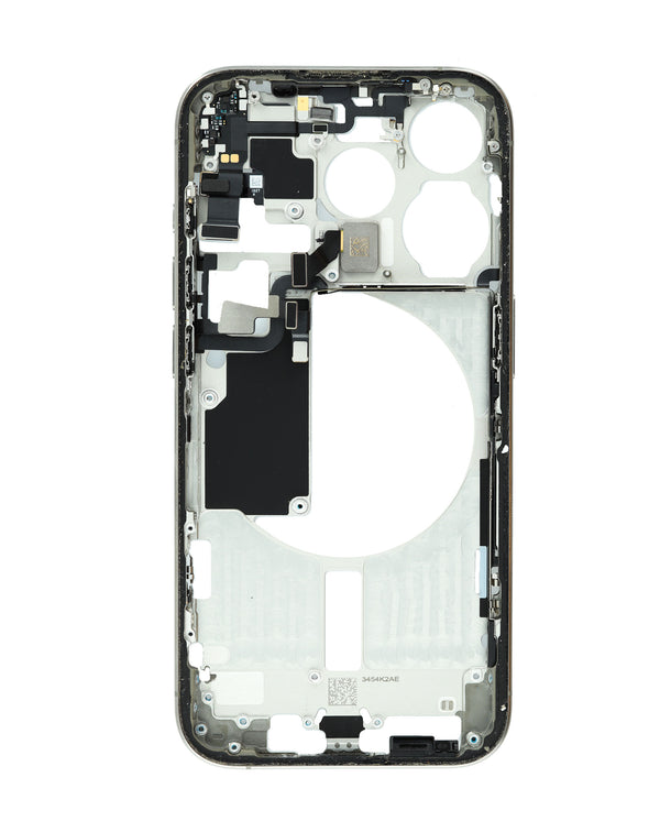 Reparación de marco medio iPhone 15 Pro en Guatemala, mayorista de partes pequeñas y talleres de reparación disponibles.
