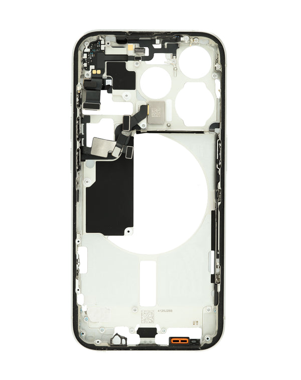 Encuentra el Marco intermedio con piezas pequeñas para iPhone 15 Pro en Guatemala para reparaciones de calidad.