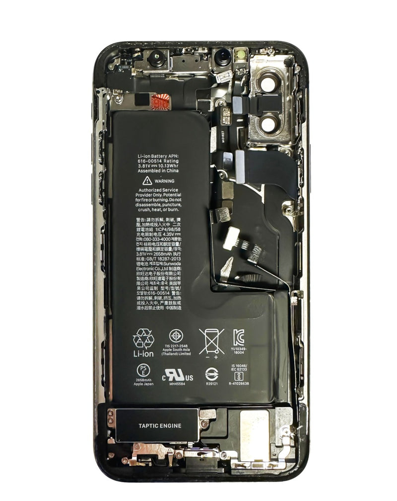Encuentra tapa trasera SPACE GRAY con batería preinstalada para iPhone XS en Guatemala.