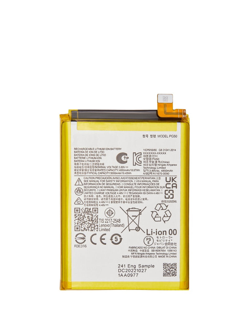 Reparación de batería para Motorola Moto G Stylus 5G y 4G en Guatemala.