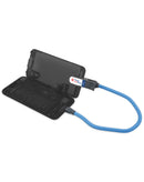 Soporte LCD flexible DottorPod iHold EVO, azul y negro, para reparación de pantallas de smartphones.
