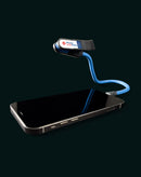 Soporte LCD flexible DottorPod iHold EVO, azul y negro, para reparación de pantallas de smartphones.