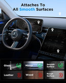 Soporte magnético SlowBack negro para auto con ventosa Ultra Vacuum, compatible con smartphones.