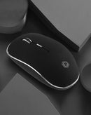 Compra al por mayor en Guatemala el mouse óptico inalámbrico PowerPeak color negro de 2.4ghz en SlowBack para obtener los mejores precios.
