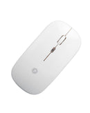 Venta de mouse inalámbrico PowerPeak (2.4ghz) en blanco en Guatemala, perfecto para periféricos de computadora.