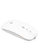 Venta de mouse inalámbrico PowerPeak (2.4ghz) en blanco en Guatemala, perfecto para periféricos de computadora.
