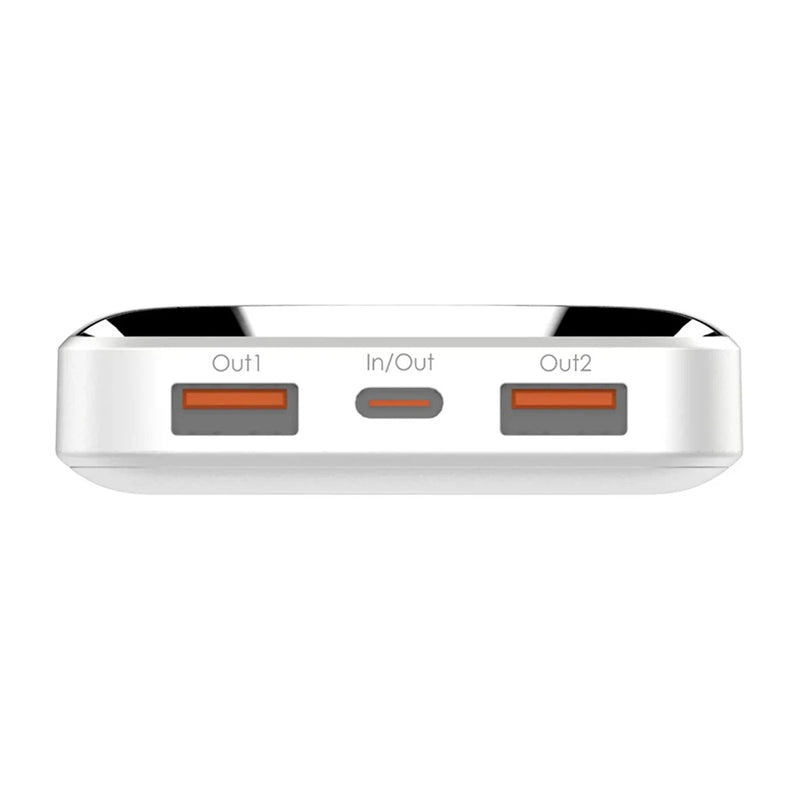 PowerBank ultra delgado con pantalla digital LDNIO PQ12, 10000mAh y 22.5W en Guatemala.