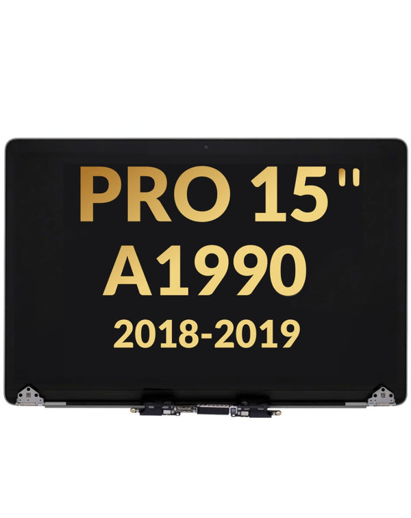 Reparación de pantalla MacBook Pro 15 Touch Bar en Guatemala, venta al por mayor de pantallas originales para MacBook Pro 15 A1990 Late 2018 Early 2019 en color gris espacial.