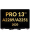 Reparación de pantalla LCD para MacBook Pro 13 (A2289 / A2251 / Mid 2020) en Guatemala.