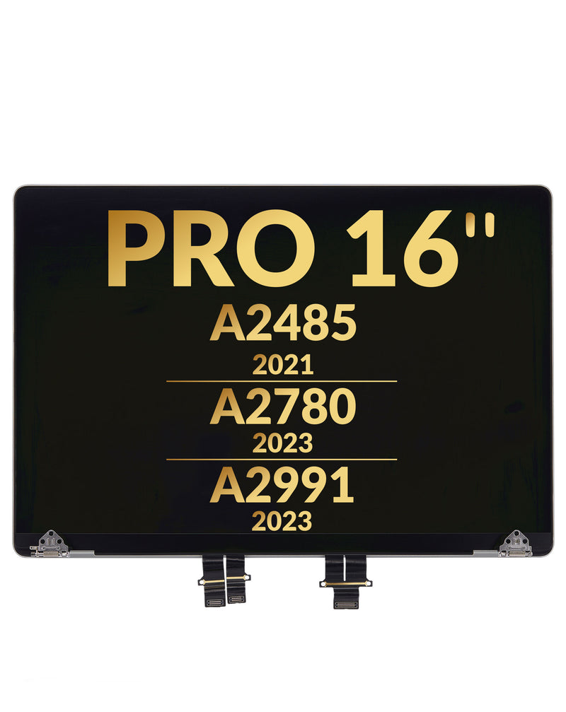 Reparación de pantalla LCD para MacBook Pro 16 (A2485/A2780) en Guatemala, en color Space Gray.