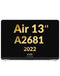 Encuentra la pantalla LCD SPACE GRAY para MacBook Air 13 del modelo A2681 del 2022 en Guatemala, reparaciones y repuestos al por mayor. 