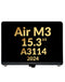Reparación de pantalla Plateado Macbook Air M3 Retina 15.3 en Guatemala a precios accesibles.