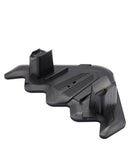 Base de carga doble SlowBack negra para controladores PlayStation 5, PS5 Pro y PS5 Slim, cargando dos mandos simultáneamente.