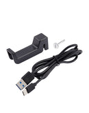 Base de carga doble SlowBack negra para controladores PlayStation 5, PS5 Pro y PS5 Slim, cargando dos mandos simultáneamente.