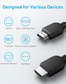 Cable HDMI 2.1 SlowBack Ultra High Speed, 6 pies, soporta 8K y 4K a 120Hz, 48Gbps.