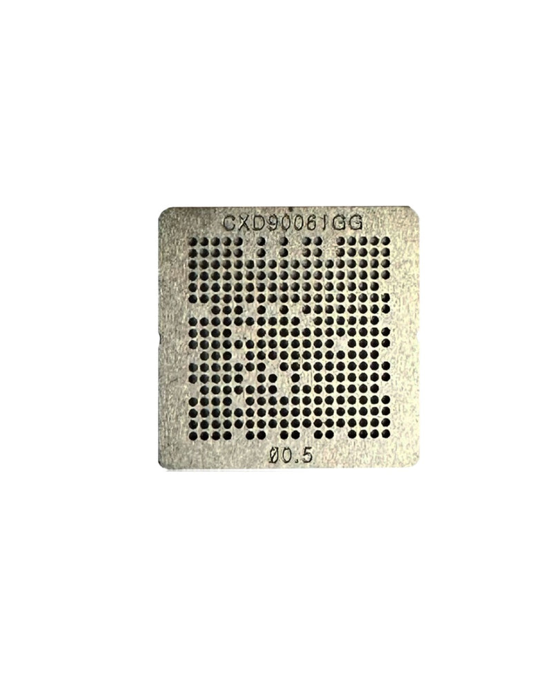 Stencil de reballing BGA para el South Bridge (CXD90061GG) de 1.8CM en Guatemala, ideal para técnicos de reparaciones de componentes de PCB.
