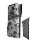 Tapa frontal CAMO para PlayStation 5 Pro Digital Edition en Guatemala, disponible en SlowBack para reparaciones y accesorios.
