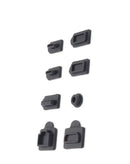 Encuentra el set de tapones para polvo de 8 piezas en Guatemala, ideal para reparaciones de PS5, bajoPPLCD y accesorios.