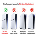 Compra un set de cubiertas frontales negro y rojo para reparaciones de PlayStation 5 Slim en Guatemala.